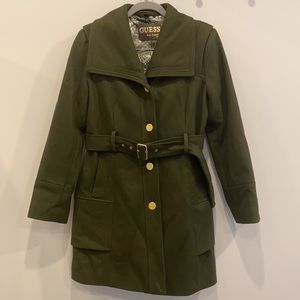 Guess Military Wool Pea Coat